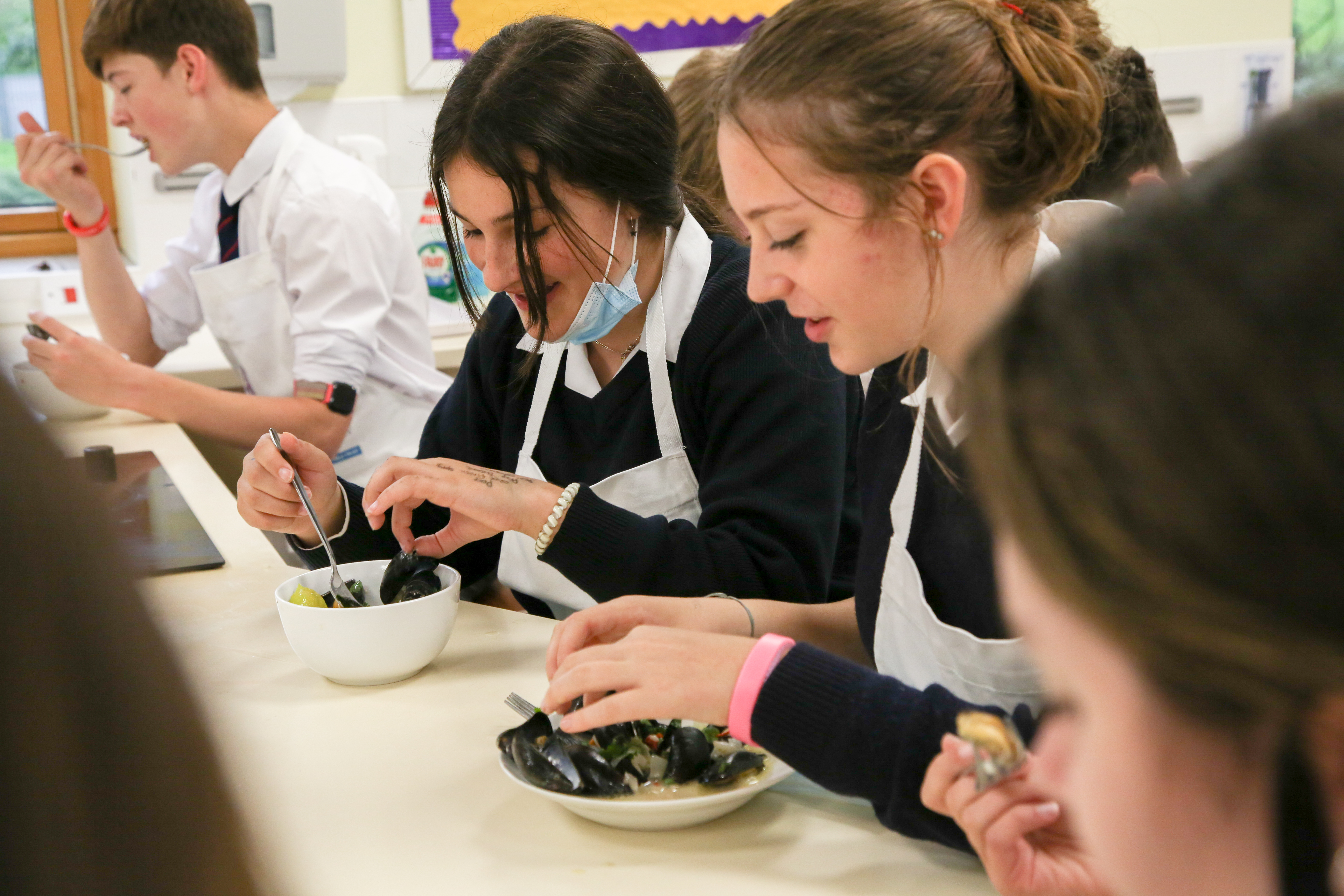 Giving thousands of students their first taste of British mussels